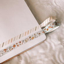 Load image into Gallery viewer, Spring Rabbit inspired washi tape set with Silver Holographic Foil