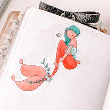 Load image into Gallery viewer, Mermaid Characters Sticker Sheet - Seas The Day Collection - Vinyl Stickers