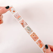 Load image into Gallery viewer, Summer STAMP washi tape with Gold Foil - Original Design