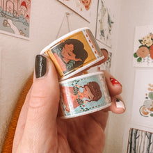 Load image into Gallery viewer, Self Compassion Girls STAMP washi tape with Gold Foil - Original Design
