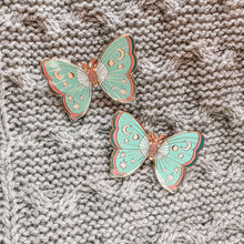 Load image into Gallery viewer, Celestial Moth Pin - GLOW IN THE DARK - Celestial Collection