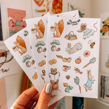 Load image into Gallery viewer, Spring Watercolor journaling sticker sheet - translucent stickers
