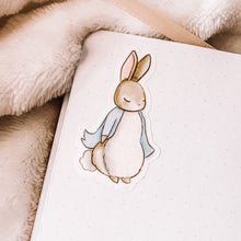 Load image into Gallery viewer, Spring Rabbit and Friends journaling sticker sheet - translucent stickers