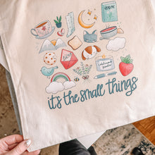 Load image into Gallery viewer, It&#39;s the Small Things Tote Bag - Shops Collection - Organic Cotton