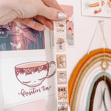Load image into Gallery viewer, Light Academia STAMP washi tape with Gold Foil - Part of the Light Academia collection