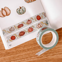 Load image into Gallery viewer, Pumpkin with Gold Foil - Autumn Washi Tape - Pumpkin Art - Part of the Pumpkin collection