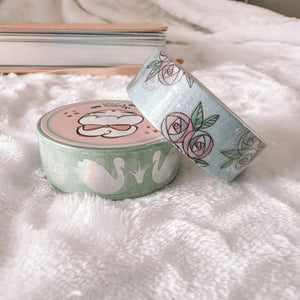 Swan Lake washi tape set with Silver Holographic Foil - Swan Lake collection