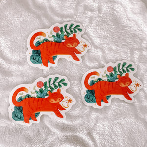 Tiger Vinyl Sticker Decal - Hand Painted
