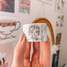 Load image into Gallery viewer, Girls with Gold Foil Washi Tape - Original Design