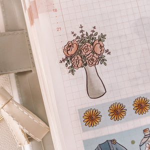 Spring is Here journaling sticker sheet - Restocked - translucent stickers