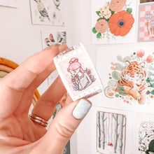 Load image into Gallery viewer, RESTOCKED Primrose Character STAMP washi tape with Silver Foil - Original Design