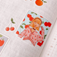 Load image into Gallery viewer, Fruit Characters Sticker Sheet