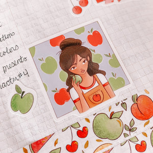 Fruit Characters Sticker Sheet